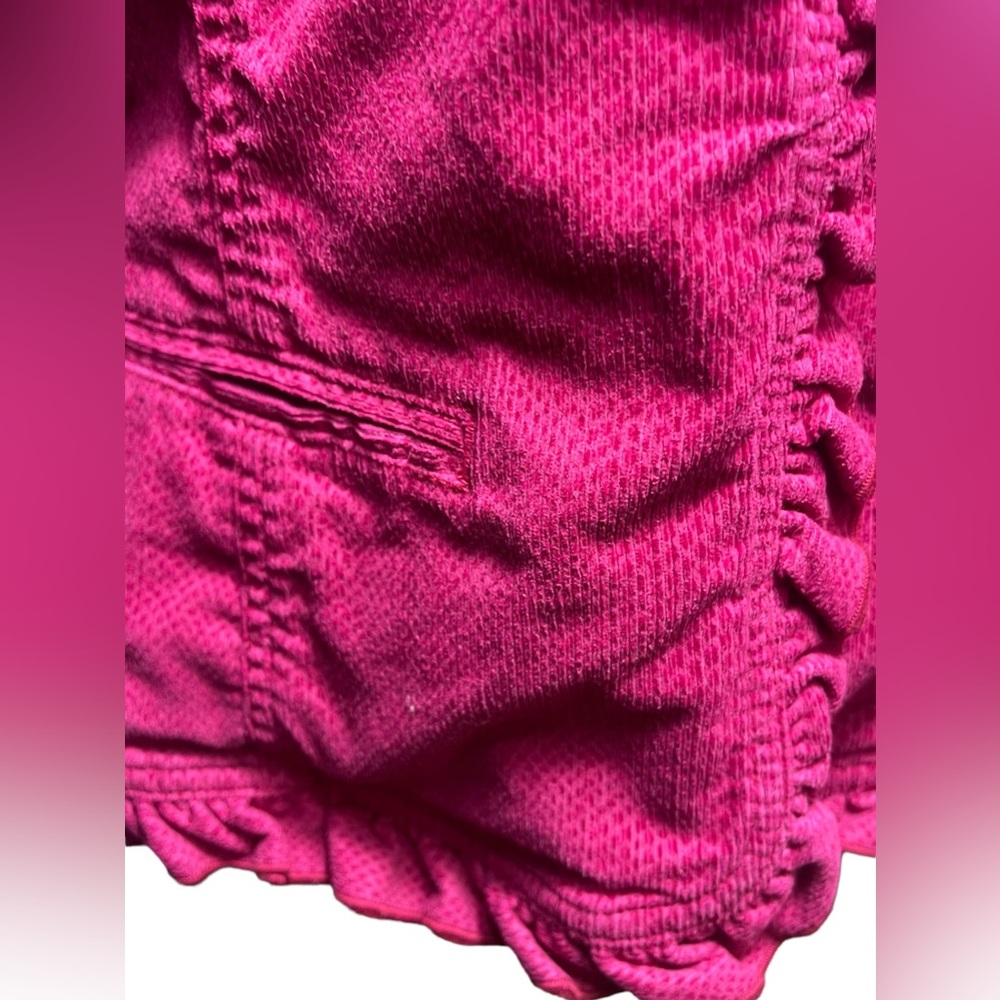 Chico's Pink Ruffle Blazer - Picture 4 of 9